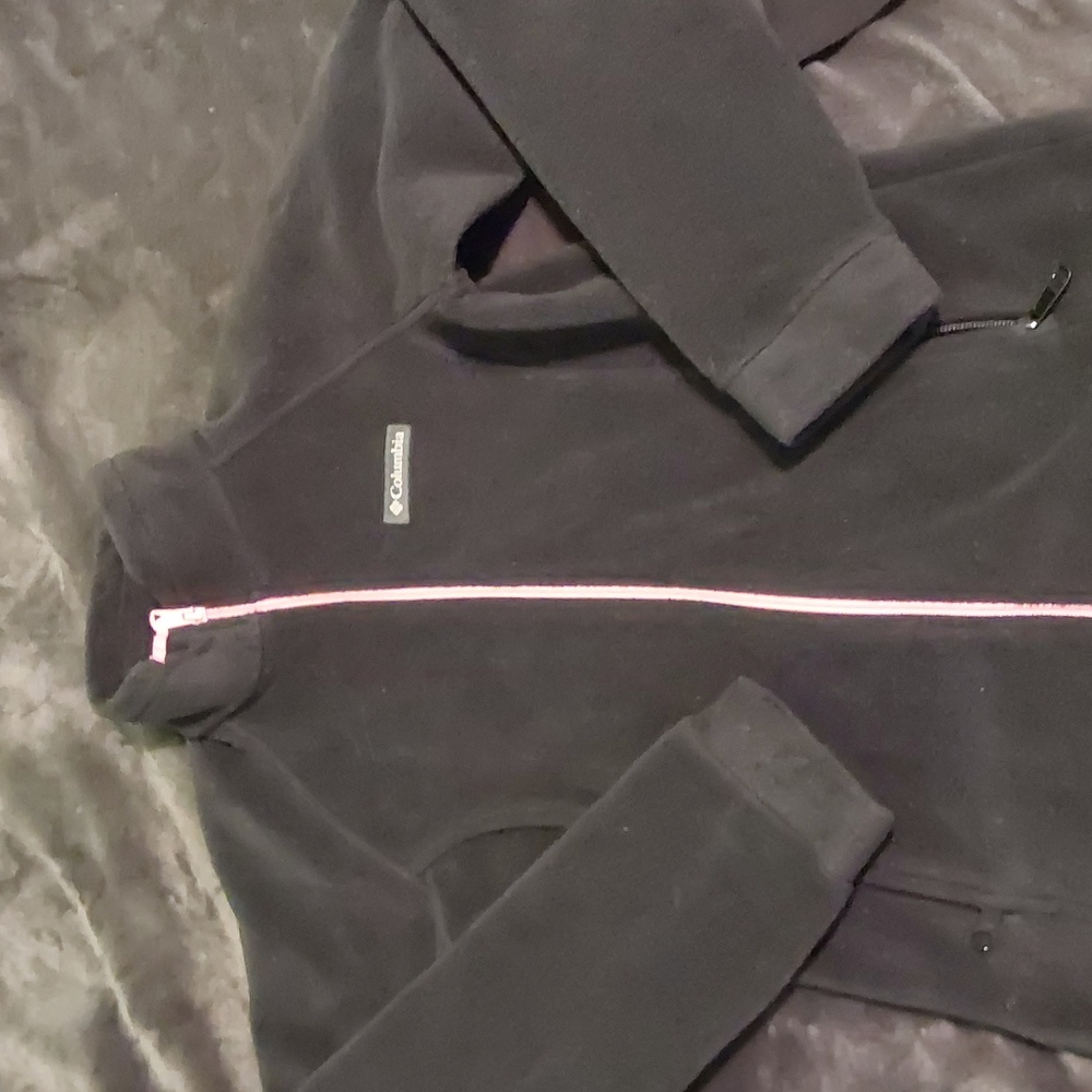 GIRLS FLEECE COLUMBIA ZIP UP